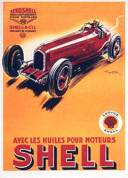 Shell poster 1934 | Mac's Motor City Garage