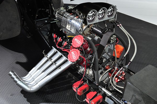 Toyota Funny Car engine | Mac's Motor City Garage