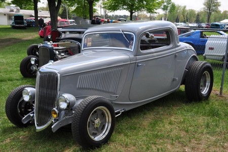 1934 Ford three-window coupe highboy | Mac's Motor City Garage