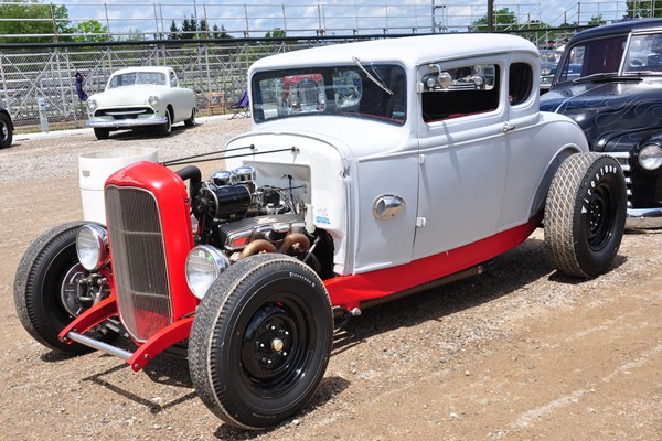 Chopped Model A Ford Coupe on 1932 frame | Mac's Motor City Garage