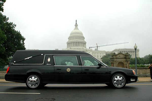 Cadillac Ronald Reagan funeral coach | Mac's Motor City Garage