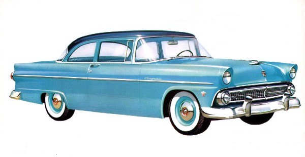 1955 Ford customline tudor sedan car #8