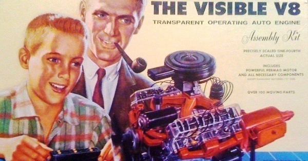 visible v8 engine model